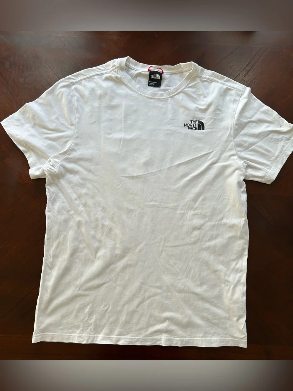 The North Face White Short Sleeve Logo Crew Tee size L